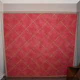 D095. Cloth covered memory board.